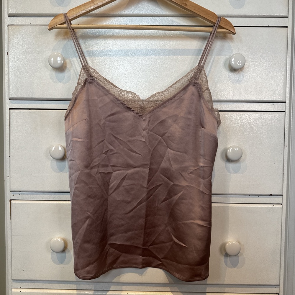 Abercrombie & Fitch Mauve Lace Cami Top